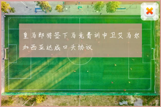 皇马即将签下马竞青训中卫艾马尔加西亚达成口头协议