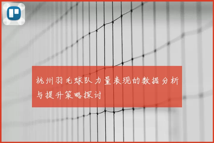 杭州羽毛球队力量表现的数据分析与提升策略探讨